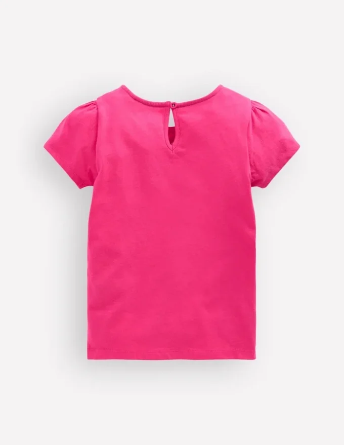 Puff Sleeve Superstitch Top Raspberry Pink Leopard Puff Sleeve Superstitch Top Raspberry Pink Leopard