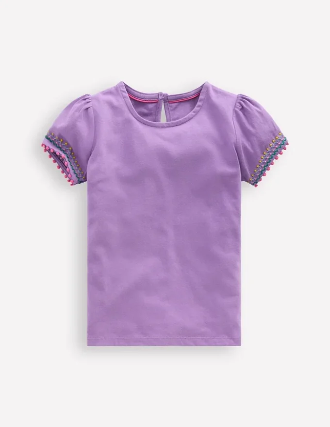 Puff Sleeve T-shirt Aster Purple Puff Sleeve T-shirt Aster Purple