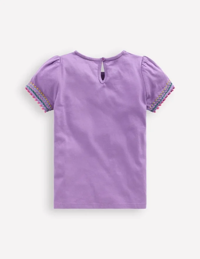 Puff Sleeve T-shirt Aster Purple Puff Sleeve T-shirt Aster Purple
