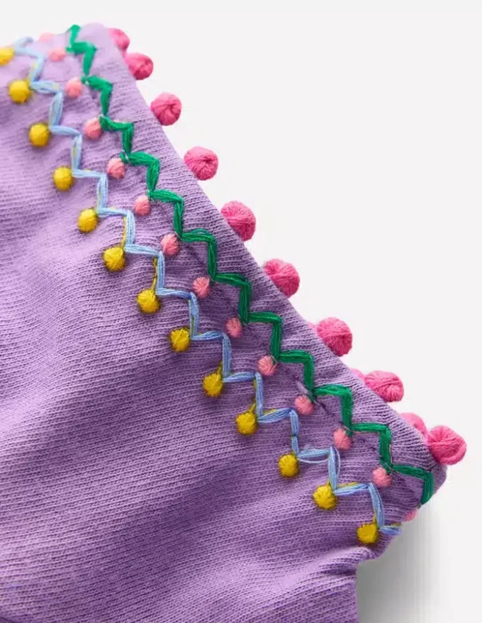 Puff Sleeve T-shirt Aster Purple Puff Sleeve T-shirt Aster Purple