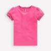 Puff Sleeve T-shirt Flamingo Pink Puff Sleeve T-shirt Flamingo Pink