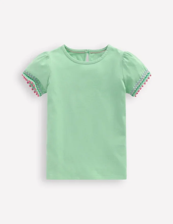 Puff Sleeve T-shirt Pistachio Green Puff Sleeve T-shirt Pistachio Green