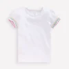 Puff Sleeve T-shirt White