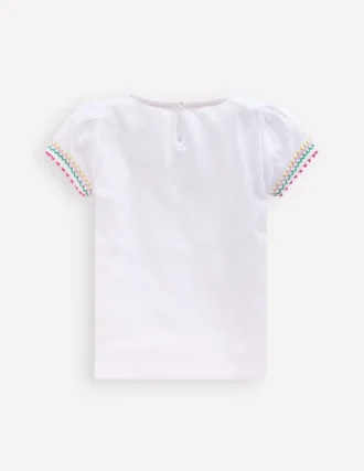 Puff Sleeve T-shirt White