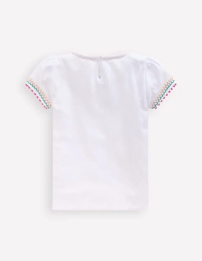 Puff Sleeve T-shirt White