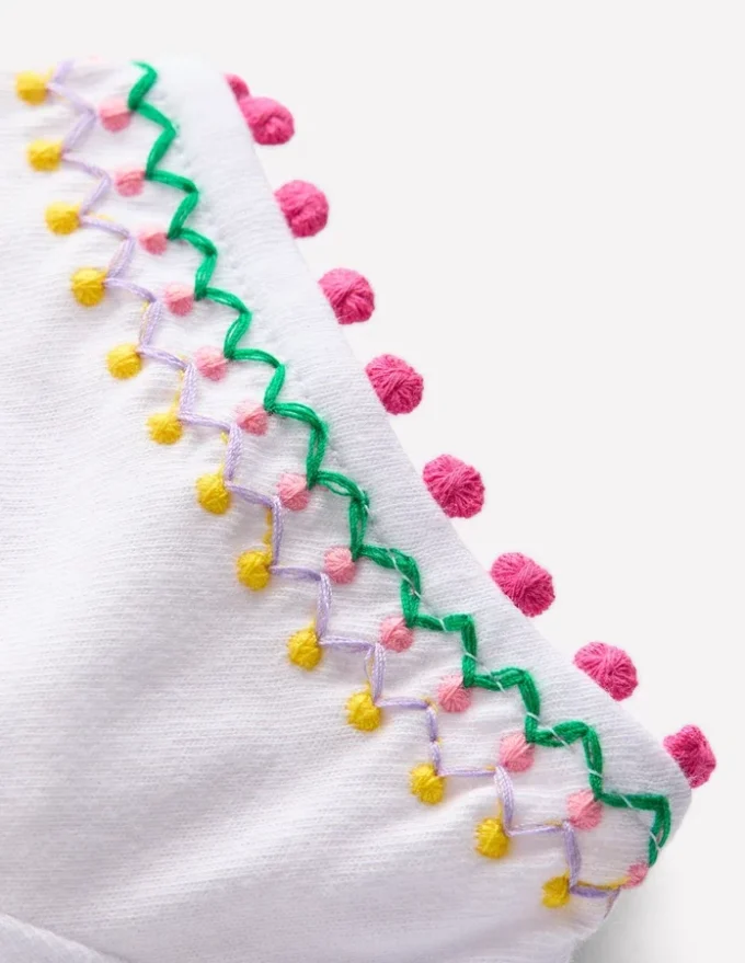 Puff Sleeve T-shirt White
