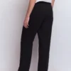 Pull On Double Cloth Pants Black Pull On Double Cloth Pants Black
