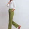 Pull On Double Cloth Pants Olive Green Pull On Double Cloth Pants Olive Green