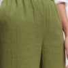 Pull On Double Cloth Pants Olive Green Pull On Double Cloth Pants Olive Green