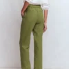 Pull On Double Cloth Pants Olive Green Pull On Double Cloth Pants Olive Green