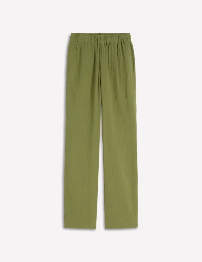 Pull On Double Cloth Pants Olive Green Pull On Double Cloth Pants Olive Green