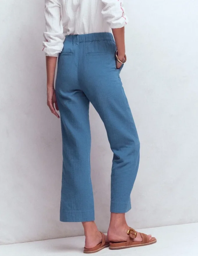 Pull On Double Cloth Pants Seamist Blue Pull On Double Cloth Pants Seamist Blue