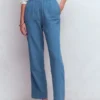 Pull On Double Cloth Pants Seamist Blue Pull On Double Cloth Pants Seamist Blue