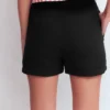 Pull On Double Cloth Shorts Black