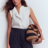 Pull On Double Cloth Shorts Navy