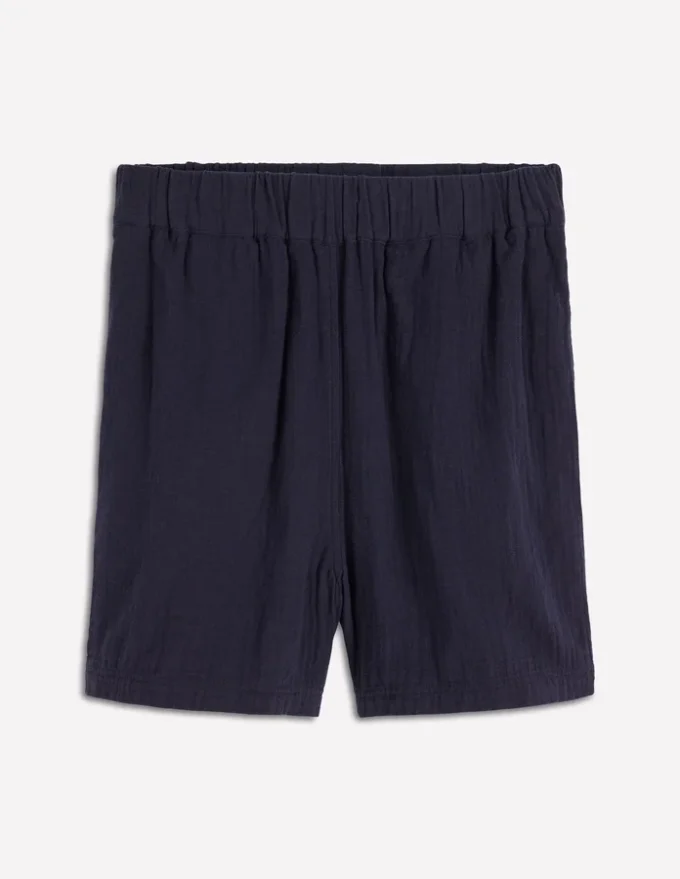 Pull On Double Cloth Shorts Navy