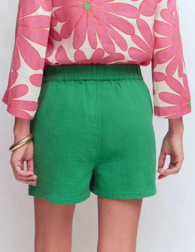 Pull On Double Cloth Shorts Shamrock Green Pull On Double Cloth Shorts Shamrock Green