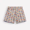 Pull-on Vacation Shorts Ivory Floral Stripe Pull-on Vacation Shorts Ivory Floral Stripe