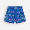 Pull-on Vacation Shorts Kingfisher Blue Bird Floral Pull-on Vacation Shorts Kingfisher Blue Bird Floral