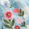 Pull-on Woven Shorts Blue Gingham Embroidery Pull-on Woven Shorts Blue Gingham Embroidery