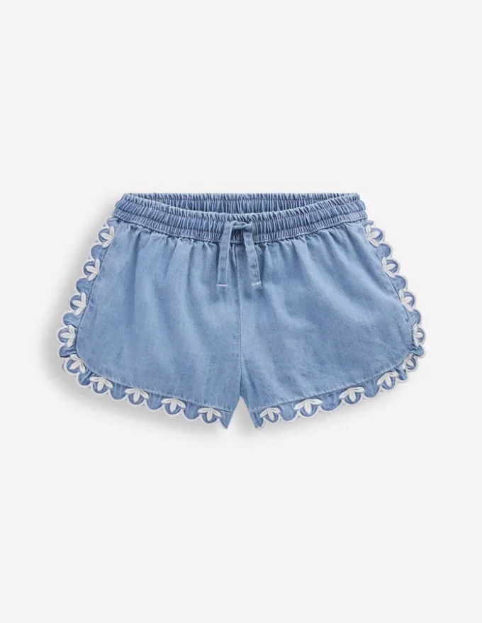 Pull-on Woven Shorts Chambray Pull-on Woven Shorts Chambray