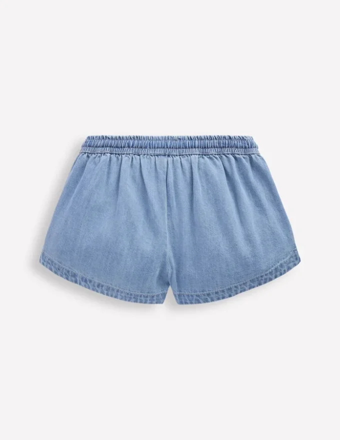 Pull-on Woven Shorts Chambray Pull-on Woven Shorts Chambray
