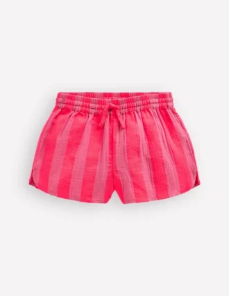 Pull-on Woven Shorts Formica Pink Stripe