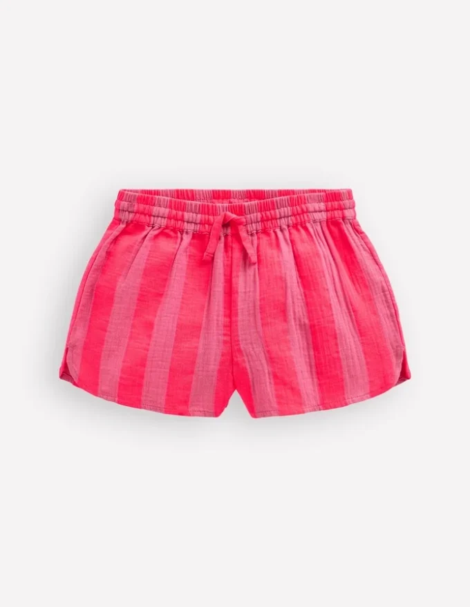 Pull-on Woven Shorts Formica Pink Stripe Pull-on Woven Shorts Formica Pink Stripe