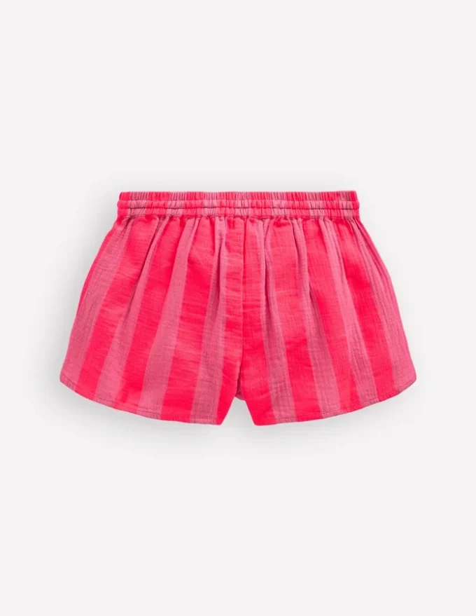 Pull-on Woven Shorts Formica Pink Stripe Pull-on Woven Shorts Formica Pink Stripe