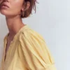 Rae Double Cloth Top Sunlight Yellow