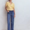 Rae Double Cloth Top Sunlight Yellow