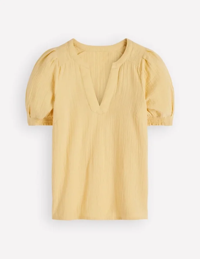 Rae Double Cloth Top Sunlight Yellow