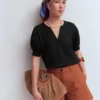 Rae Linen Top Black Rae Linen Top Black