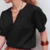 Rae Linen Top Black Rae Linen Top Black