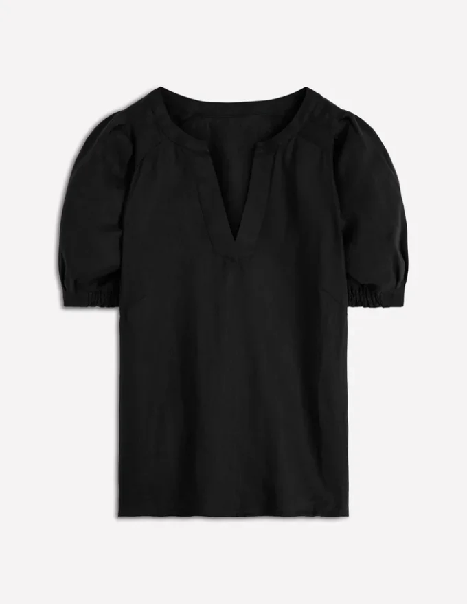 Rae Linen Top Black Rae Linen Top Black