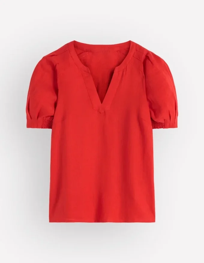 Rae Linen Top Blood Orange Rae Linen Top Blood Orange