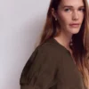 Rae Linen Top Brown Rae Linen Top Brown