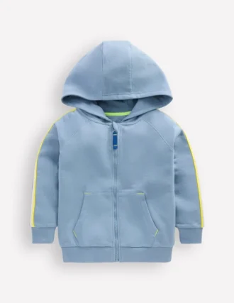 Raglan Zip-through Hoodie French Blue