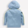 Raglan Zip-through Hoodie French Blue