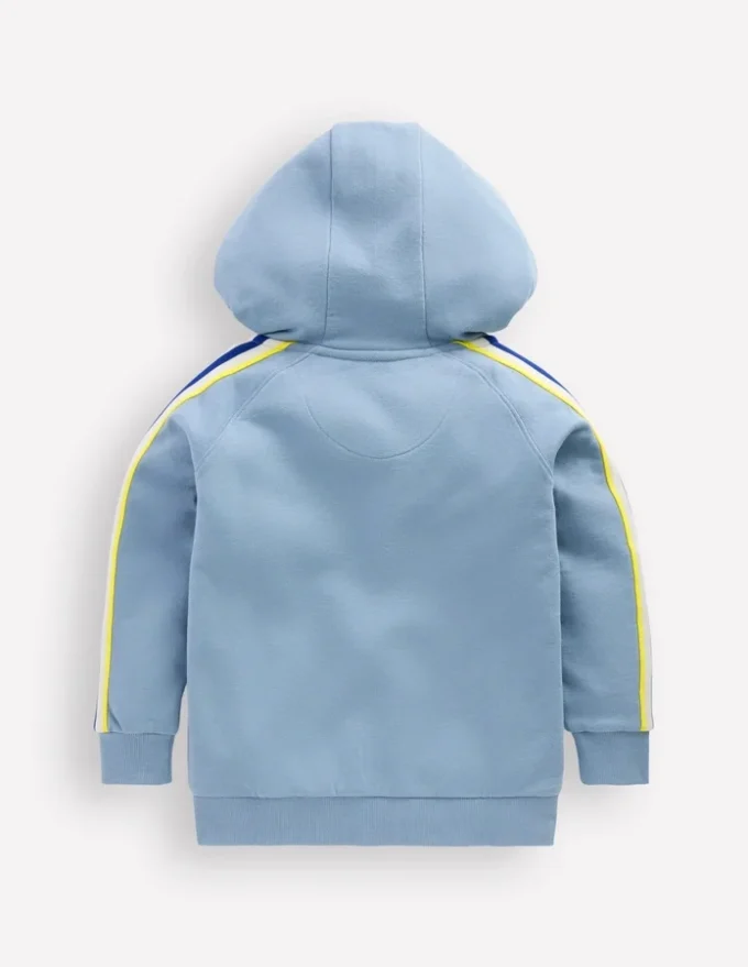 Raglan Zip-through Hoodie French Blue