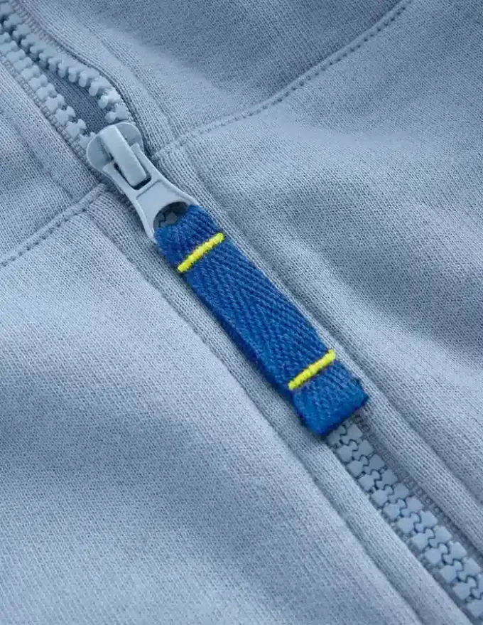Raglan Zip-through Hoodie French Blue