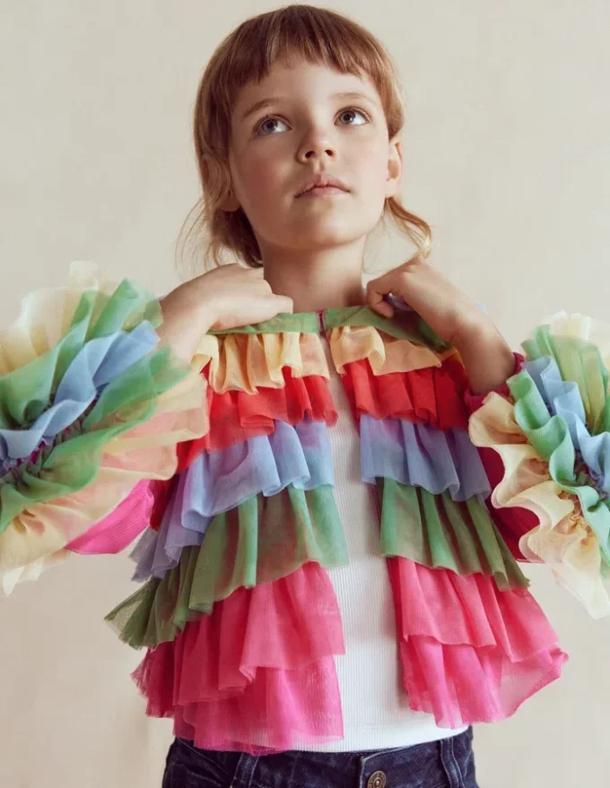 Rainbow Tulle Jacket Multi Rainbow Rainbow Tulle Jacket Multi Rainbow