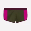 Rash Guard Swim Shorts Khaki, Colourblock Rash Guard Swim Shorts Khaki, Colourblock