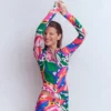 Rash Guard Swim Shorts Multi, leafy cascade Rash Guard Swim Shorts Multi, leafy cascade