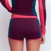 Rash Guard Swim Shorts Purple, Colour block Rash Guard Swim Shorts Purple, Colour block