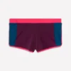 Rash Guard Swim Shorts Purple, Colour block Rash Guard Swim Shorts Purple, Colour block
