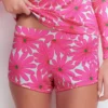 Rash Guard Swim Shorts Sangria Sunset, Daisy Blossom