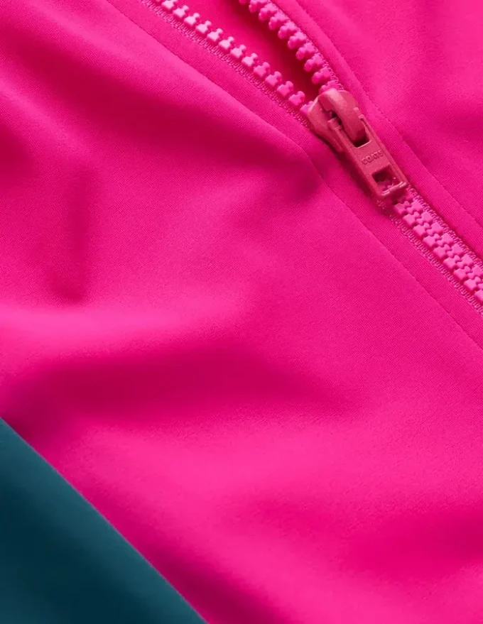 Rash Guard Swimsuit Pink, Colourblock