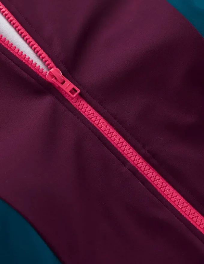 Rash Guard Swimsuit Purple. Colourblock