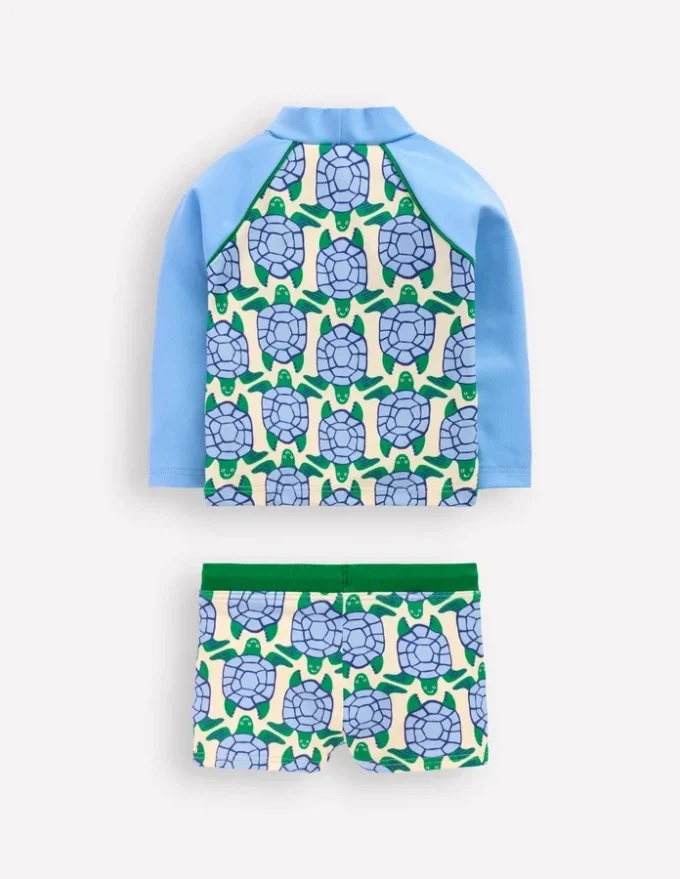 Rash Vest Set Blue Geo Turtles Rash Vest Set Blue Geo Turtles
